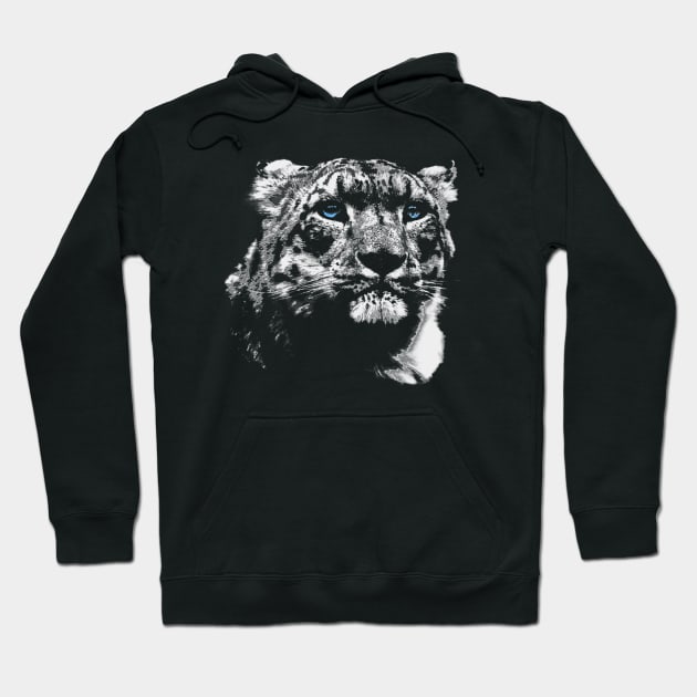 Snow Leopard Hoodie by GrizzlyVisionStudio